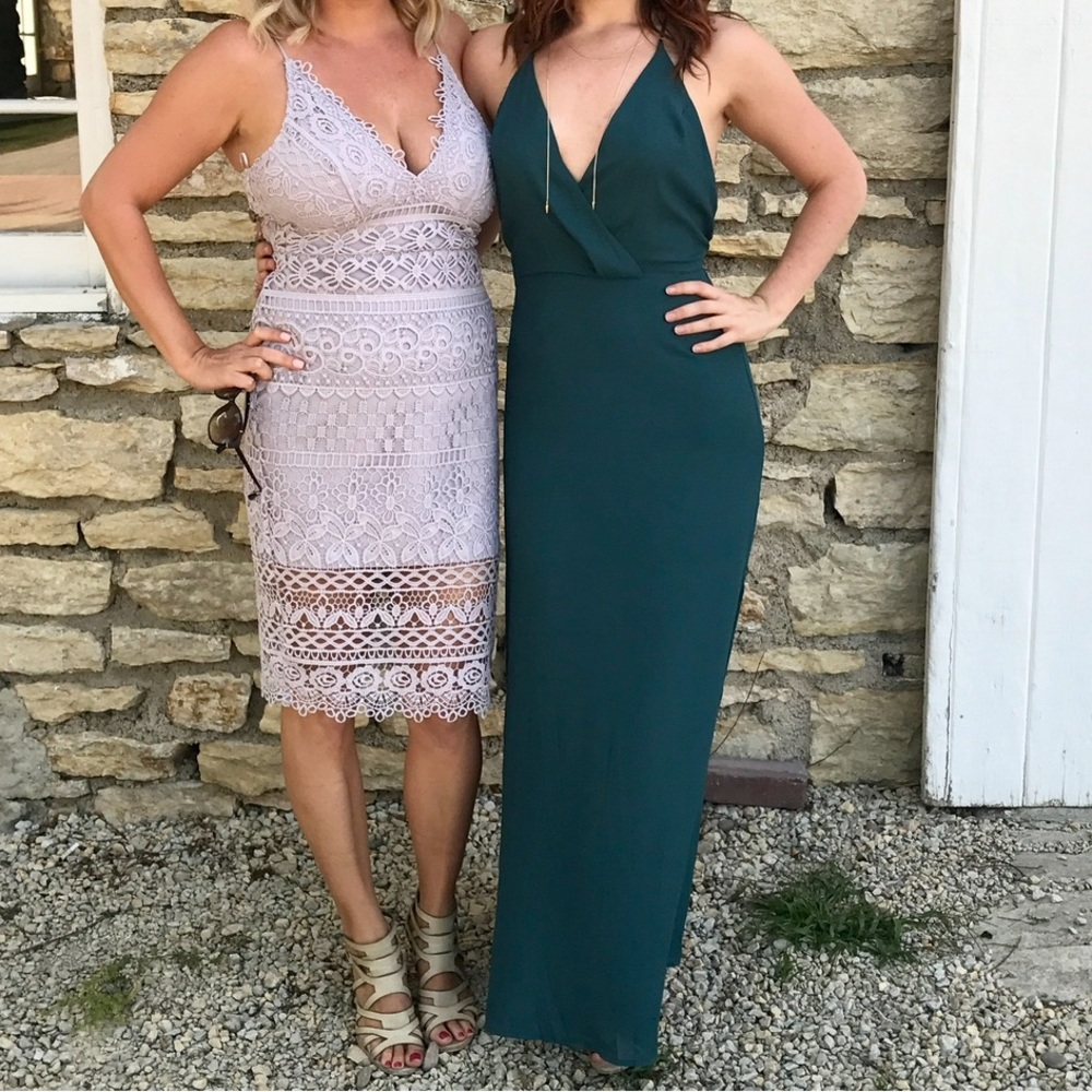 Great condition Lush teal maxi dress